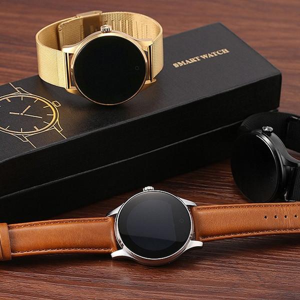 Smart Watch For iOS and Android with Heart Rate Monitor and Bluetooth - Metal